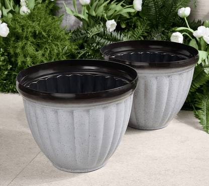 🔥Last Day 49% Off-Jennings Large Ribbed Planter Pots Mother's Day🎁 Perfect Gift