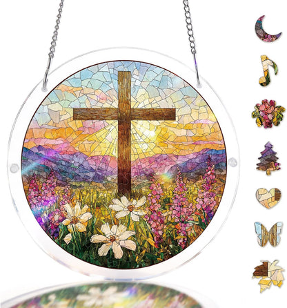 Stained Glass Style DIY Window Decor | Perfect Gift for Women