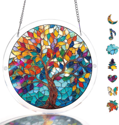 Stained Glass Style DIY Window Decor | Perfect Gift for Women