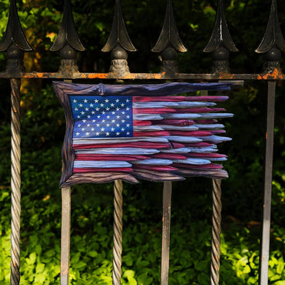 🎁Tom’s Handmade Wooden Flag – America 250th Anniversary (1776–2026) 🇺🇸🦅🏛️