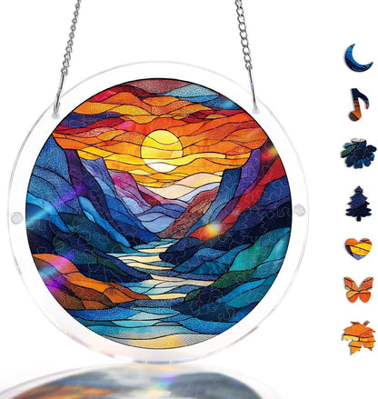 Stained Glass Style DIY Window Decor | Perfect Gift for Women