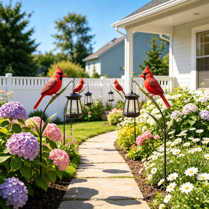 🐦 3D Cardinal Solar Light—A Beautiful Garden Light That Feels Full of Life
