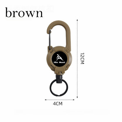 💝Best Gifts For Your Dad - 3 In 1 new multifunctional Retractable Pull Reel Carabiner Keychain