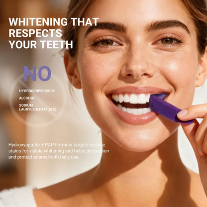 DRDENT Purple Teeth Whitening Strips - 7/21 Whitening Sessions - Safe for Enamel - Non Sensitive Teeth Whitening - Peroxide-Free