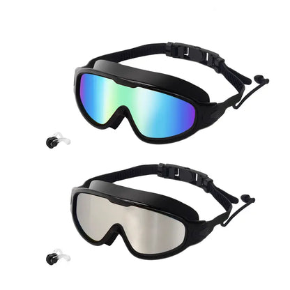 Anti-Fog Wide View Swim Goggles 2 Pack | Clear Vision Underwater