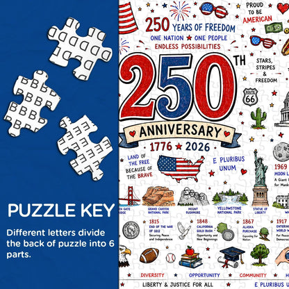 🧩 Patriotic America Jigsaw Puzzle 1000 Pieces🎁Buy 2 Free Shipping