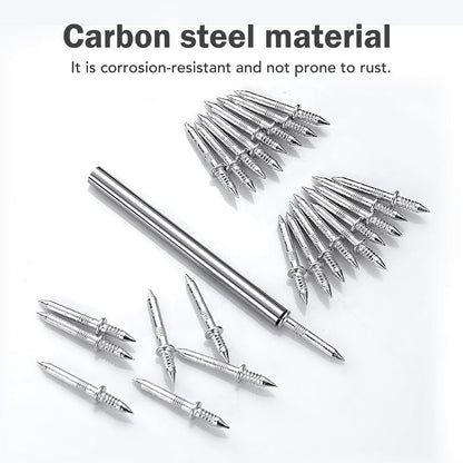 📌100 pieces of double-headed baseboard nails,seamless and traceless