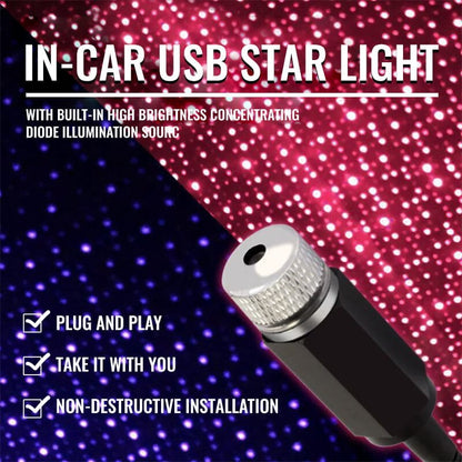 🔥Last Day 50% OFF🔥USB LIGHT CAR STAR PROJECTOR✨✨