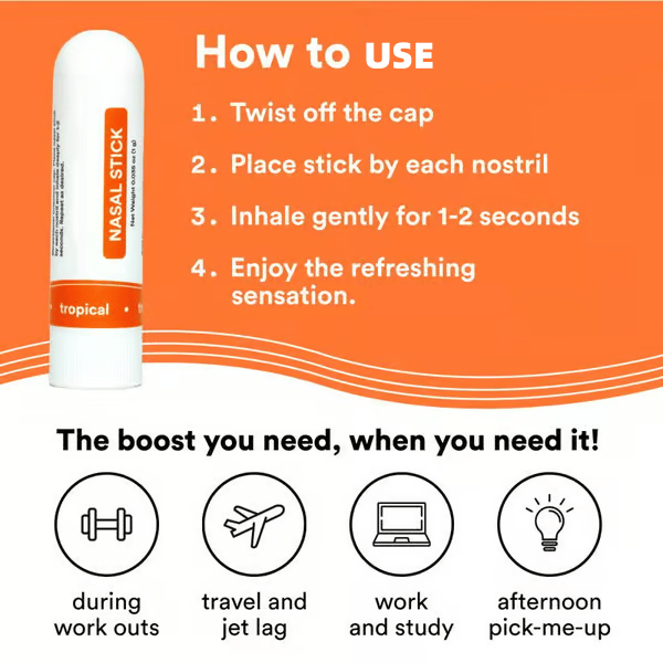 49% OFF🔥 -Nasal Stick:Free Your Nose | Featured on SharkTank | Powerful Essential Oils with Vapor Flow Technology | Breathe In Life