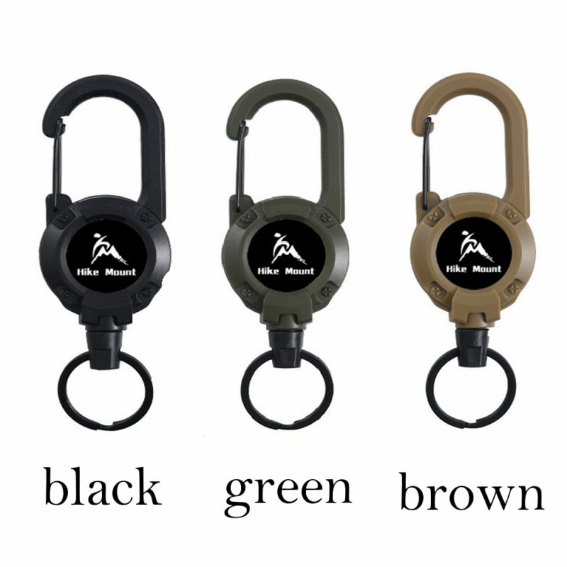 💝Best Gifts For Your Dad - 3 In 1 new multifunctional Retractable Pull Reel Carabiner Keychain