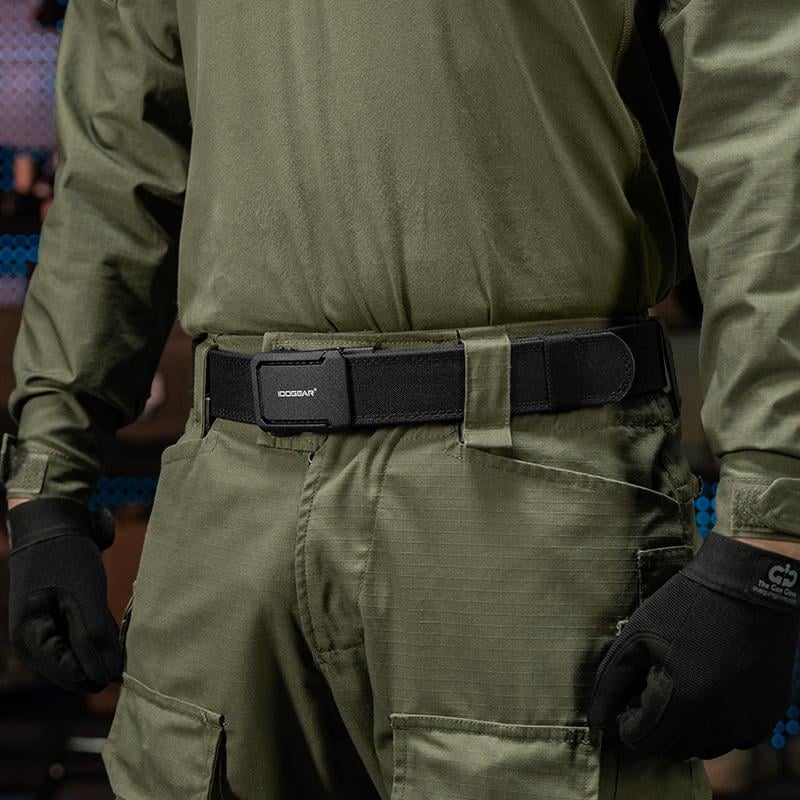 🔥🔥Upgraded version thickened double-layer nylon tactical belt with automatic buckle