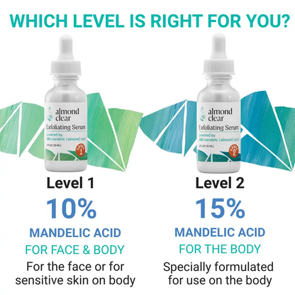 Grade 2 Mandelic Acid Serum | Treatment for body acne, clears acne on the buttocks, folliculitis, fungal acne, hyperpigmentation, ingrown hairs | Daily skincare, suitable for sensitive skin, repairs skin, fights fungal infections