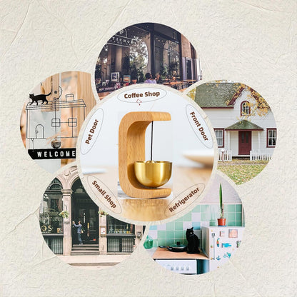 Suction Door Type Solid Wood Wind Chime