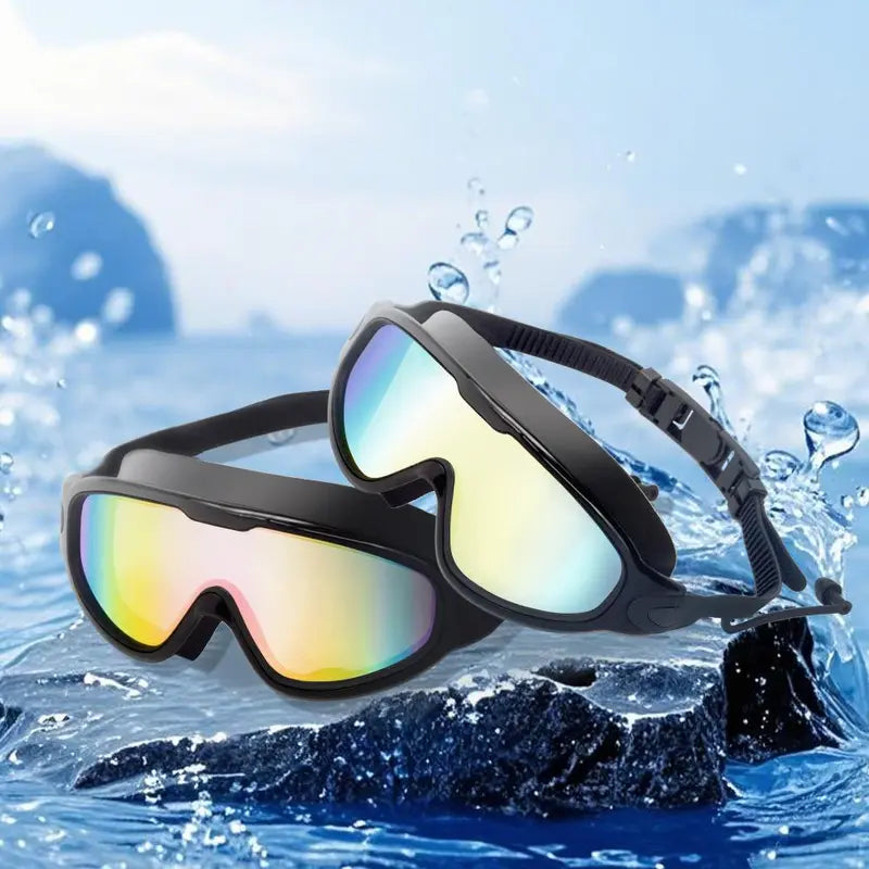 Anti-Fog Wide View Swim Goggles 2 Pack | Clear Vision Underwater