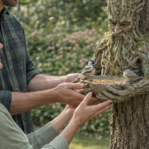 🔥Last Day 60% OFF🔥The Quiet Offering A Tree-Integrated Bird Feeding Sculpture-YH