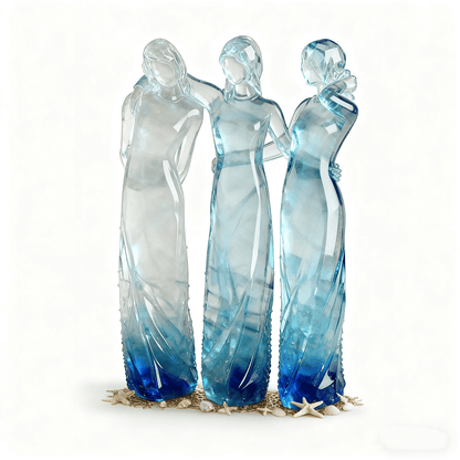 🔥Mother's Day Sale 49% Off🌊Sisters by My Side, Celebrates Friendships Three Sisters Sculpture
