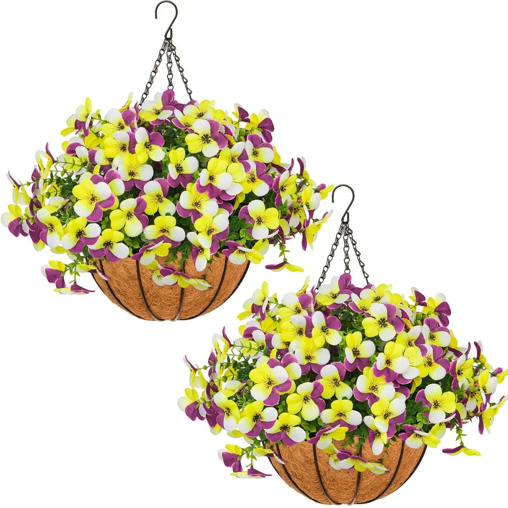 2 Pcs [White, yellow, purple]