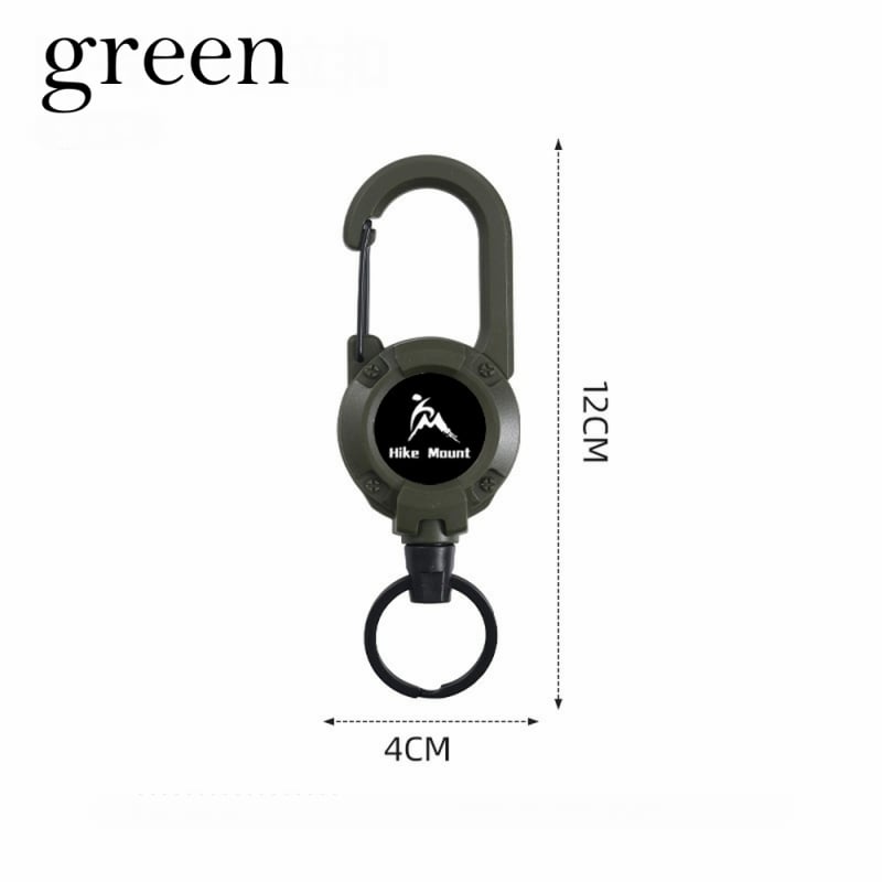 💝Best Gifts For Your Dad - 3 In 1 new multifunctional Retractable Pull Reel Carabiner Keychain