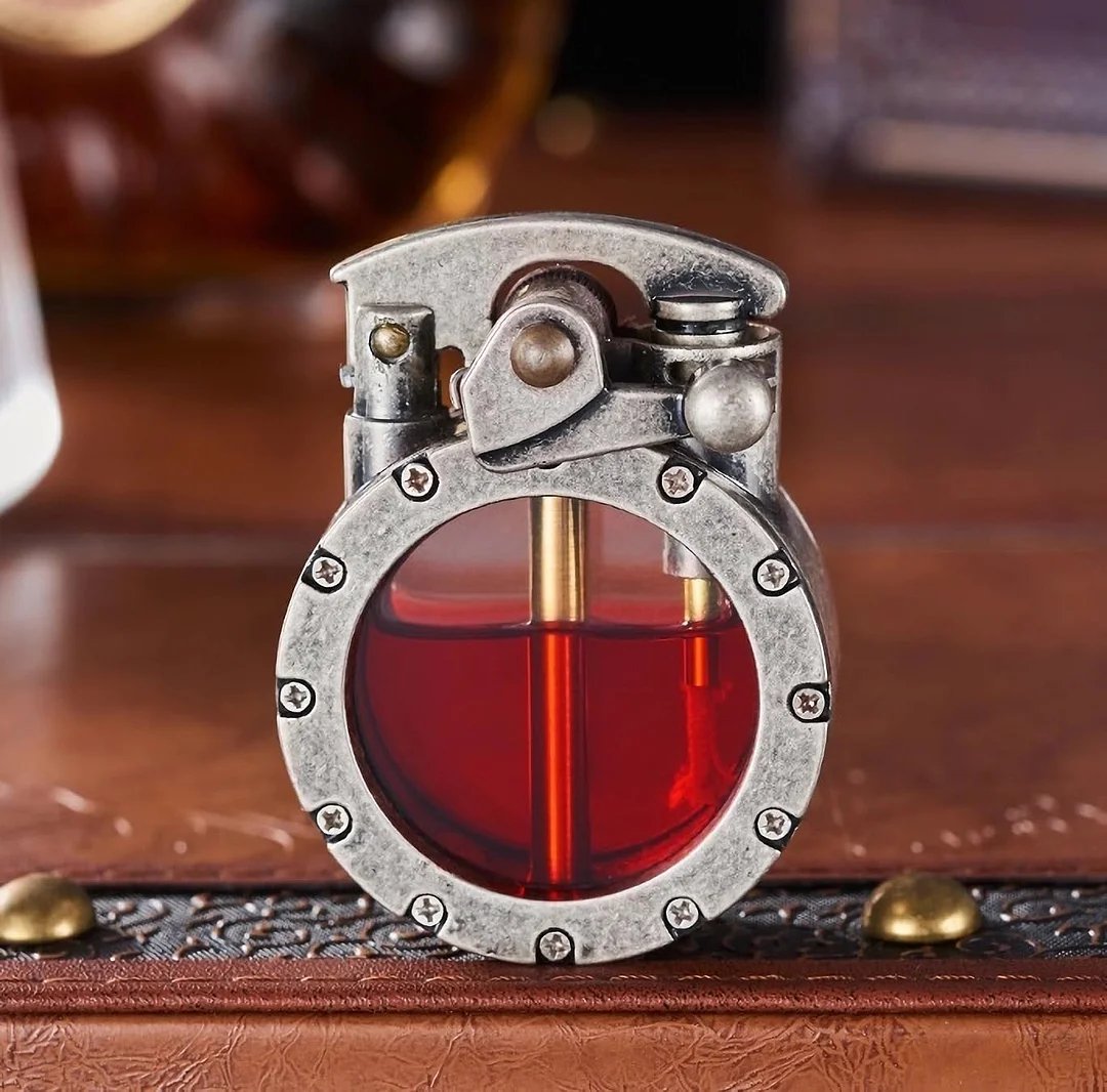 🌲Early Christmas Sale 49% OFF - 🎁Vintage Trench Transparent Kerosene Antique Steampunk Lighter