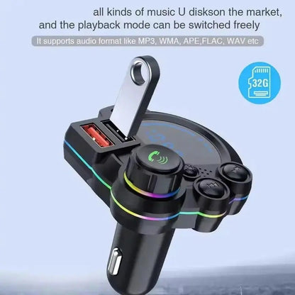 PD 30W Type-C Car Charger & Bluetooth 5.3 FM Transmitter