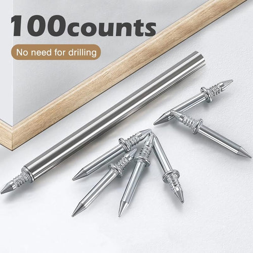 📌100 pieces of double-headed baseboard nails,seamless and traceless