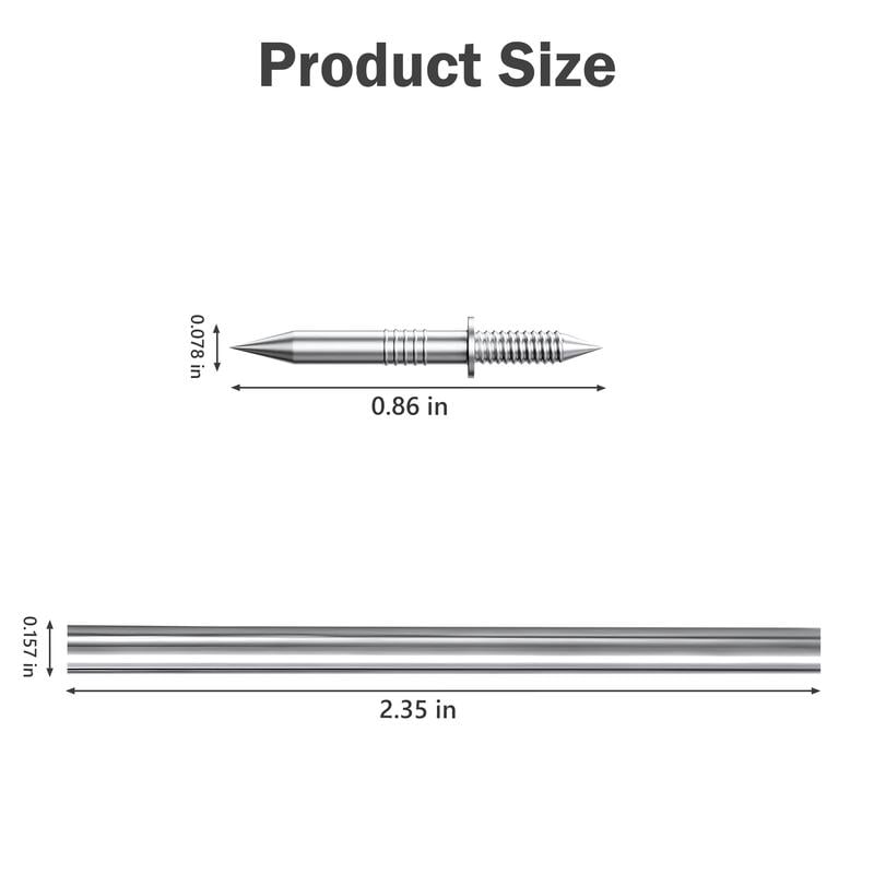 📌100 pieces of double-headed baseboard nails,seamless and traceless