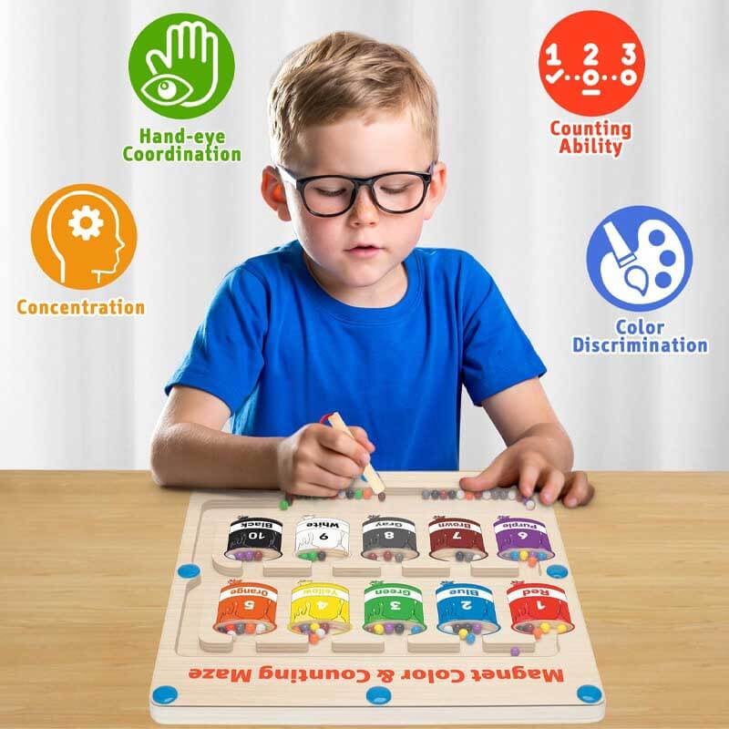 🔥LAST DAY -50% OFF🔥Magnetic Color and Number Maze