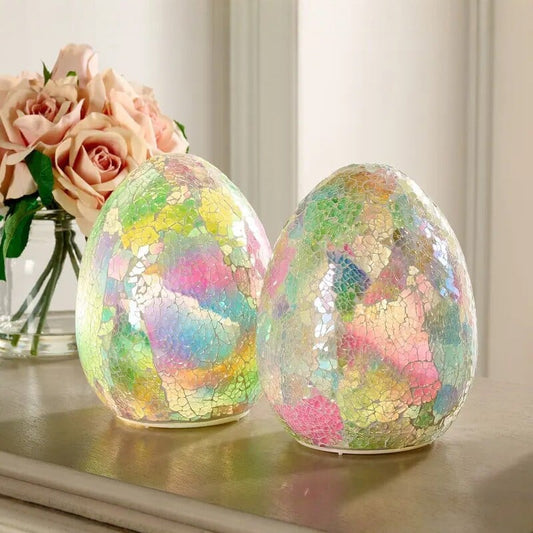 LAST CHANCE Easter decor 🐣✨ Illuminated Mosaic Eggs