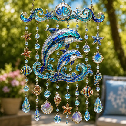 🐋 2D Ocean-Themed Wind Chime – Bring the Ocean Glow to Your Garden (📦Buy 2 Free Shipping)