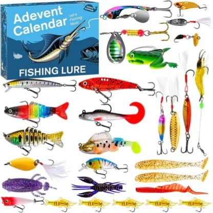 🔥Christmas Pre Sale -🎣 Fishing Lure Advent Calendar – 24 Days of Surprises