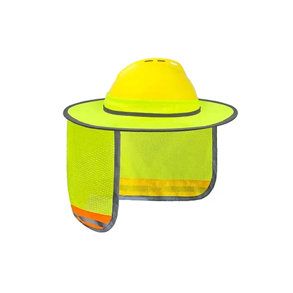 ☀️Full Brim Hard Hat Sun Shade with Reflective Stripe