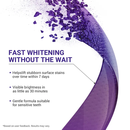 DRDENT Purple Teeth Whitening Strips - 7/21 Whitening Sessions - Safe for Enamel - Non Sensitive Teeth Whitening - Peroxide-Free