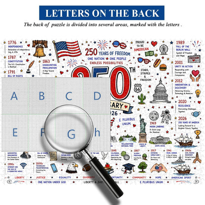 🧩 Patriotic America Jigsaw Puzzle 1000 Pieces🎁Buy 2 Free Shipping