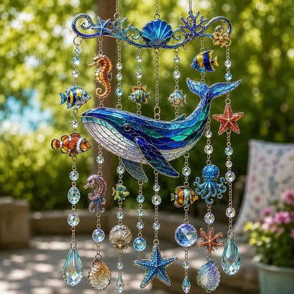 🐋 2D Ocean-Themed Wind Chime – Bring the Ocean Glow to Your Garden (📦Buy 2 Free Shipping)