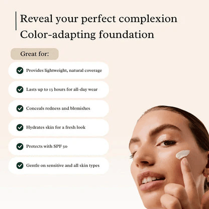 🔥Last Day Sale 49% OFF🎁 Nature - Inspired Foundation 4 in 1 - Medium Spectrum
