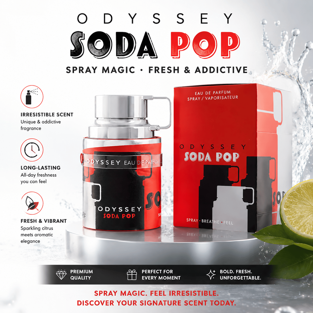 🥤 Odyssey Soda Pop Eau de Parfum – Spray the Magic, Fresh & Addictive