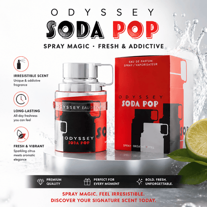 🥤 Odyssey Soda Pop Eau de Parfum – Spray the Magic, Fresh & Addictive