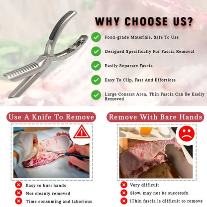 🔥Last Day 49% OFF - 🔪🍖Stainless Steel Rib Membrane Remover