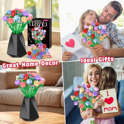 🌹2025-24 Days Flower Bouquet Christmas Countdown Advent Calendar
