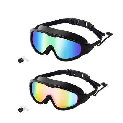 Anti-Fog Wide View Swim Goggles 2 Pack | Clear Vision Underwater