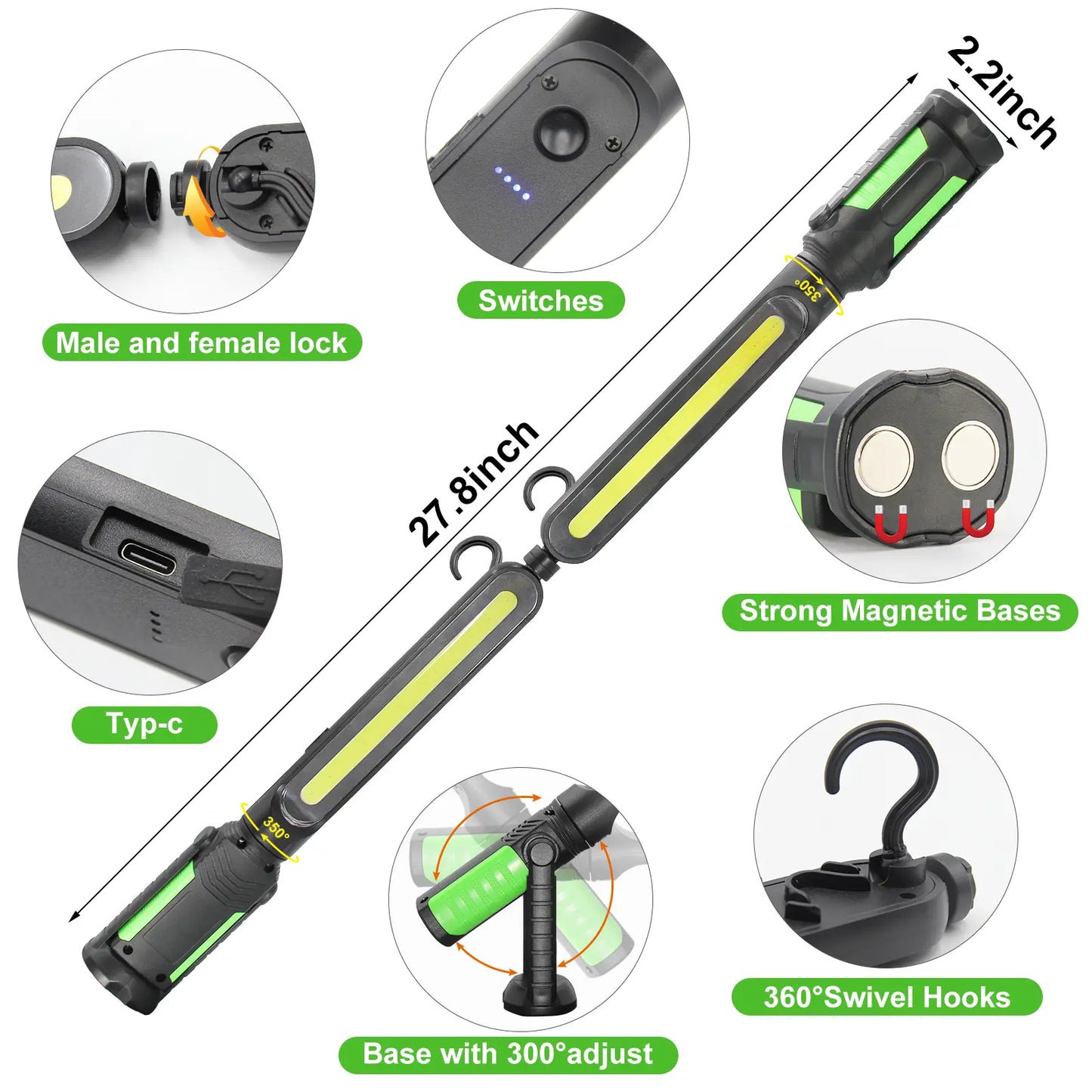 👨‍🔧 2026 NEW LED Work Light Bar – The Perfect Gift for Dad's Garage 🚗🔦