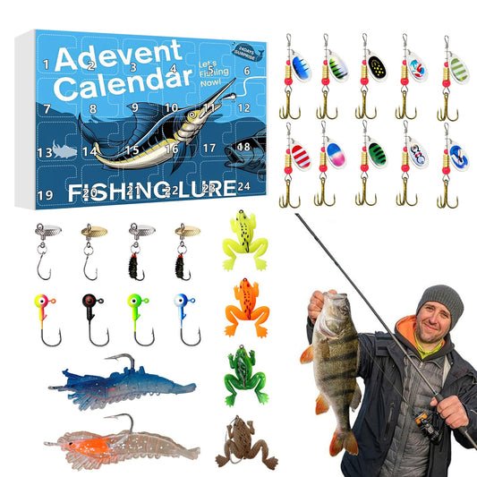 🔥Christmas Pre Sale -🎣 Fishing Lure Advent Calendar – 24 Days of Surprises