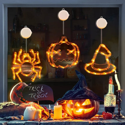 🎃Halloween Pre Sale 49% 0FF -Illuminate the Horror: Halloween Window Hanging LED Lights