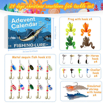 🔥Christmas Pre Sale -🎣 Fishing Lure Advent Calendar – 24 Days of Surprises