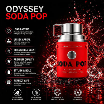 🥤 Odyssey Soda Pop Eau de Parfum – Spray the Magic, Fresh & Addictive