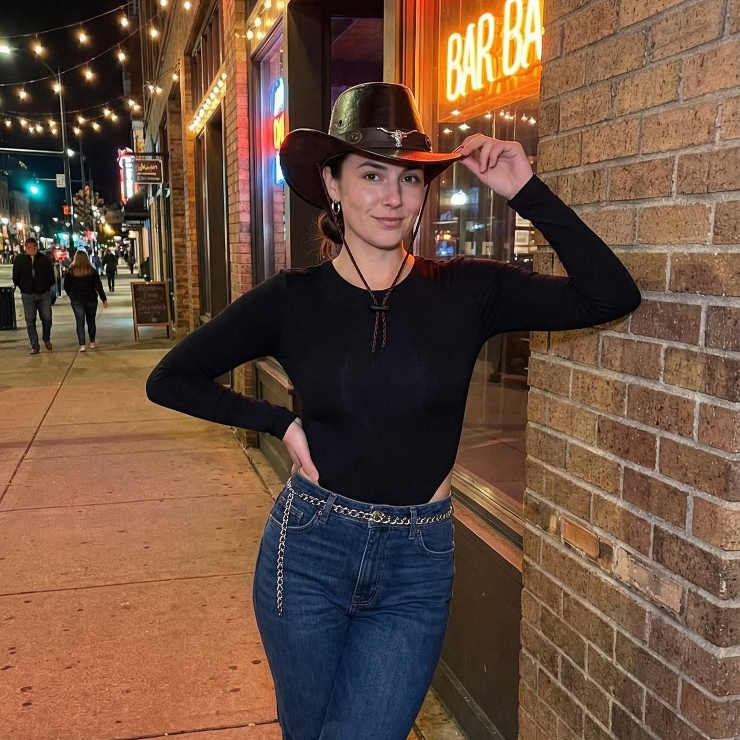 🔥Last Day 60% OFF - 🤠Daisy’s Premium Handcrafted Leather Cattleman Hat – Authentic Western Outback Style🌵