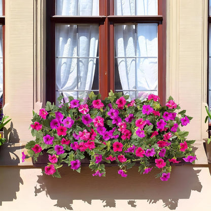 🔥Silk Artificial Petunias for Spring – UV Resistant, Long-Lasting Colors